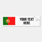 Portugese vlag voor Portugese douane-bumpersticker Bumpersticker (Voorkant)