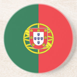 Portugese vlag zandsteen onderzetter