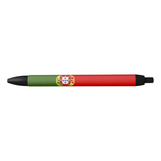 Portugese vlag zwarte inkt pen (Voorkant)