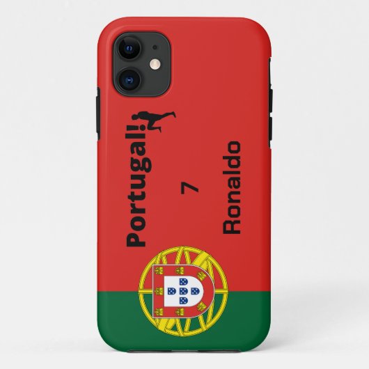 Portugese Voetbal Speler aanpasbaar Case-Mate iPhone Case (Achterkant)