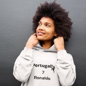Portugese Voetbal Speler aanpasbaar Hoodie