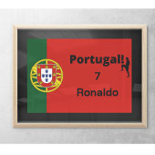 Portugese Voetbal Speler aanpasbaar Poster