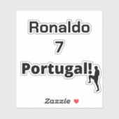 Portugese Voetbal Speler aanpasbaar Sticker (Vel)