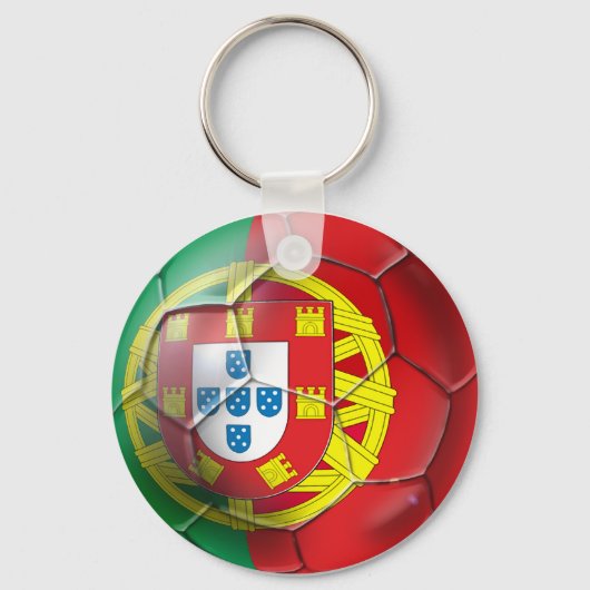 Portugese voetbalsupporters voor het nationale foo sleutelhanger (Voorkant)