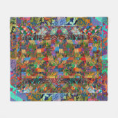 Portugese volks kunst fleece deken (Voorkant (Horizontaal))