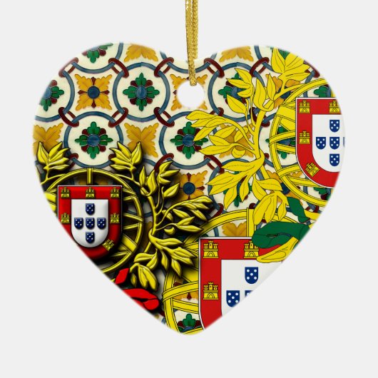 Portugese volks kunst keramisch ornament (Voorkant)