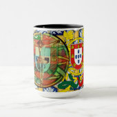 Portugese volks kunst mok (Midden)