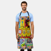 Portugese volks kunst schort (Gedragen)