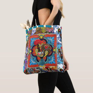 Portugese volks kunst tote bag