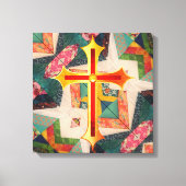 Portugese volkskunst canvas afdruk (Voorkant)