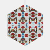 Portugese volkskunst glas ornament (Achterkant)
