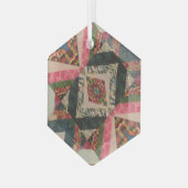 Portugese volkskunst glas ornament (Voorkant links)