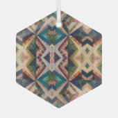 Portugese volkskunst glas ornament (Voorkant)