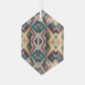 Portugese volkskunst glas ornament (Voorkant links)
