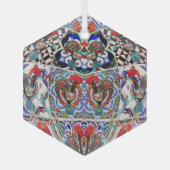 Portugese volkskunst glas ornament (Voorkant)