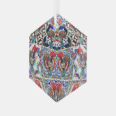 Portugese volkskunst glas ornament (Voorkant links)