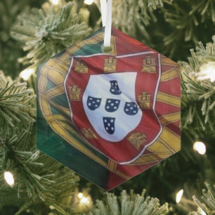 Portugese volkskunst glas ornament