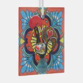 Portugese volkskunst glas ornament (Voorkant Rechts)