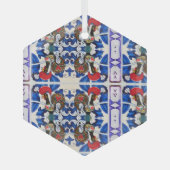 Portugese volkskunst glas ornament (Voorkant)