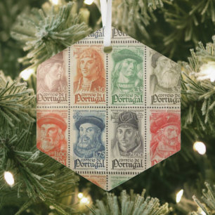 Portugese volkskunst glas ornament