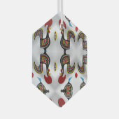 Portugese volkskunst glas ornament (Voorkant Rechts)