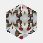 Portugese volkskunst glas ornament (Achterkant)