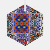 Portugese volkskunst glas ornament (Achterkant)