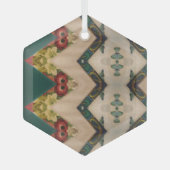 Portugese volkskunst glas ornament (Voorkant)