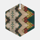 Portugese volkskunst glas ornament (Achterkant)