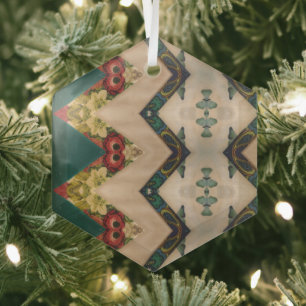 Portugese volkskunst glas ornament