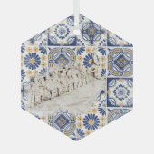 Portugese volkskunst glas ornament (Voorkant)
