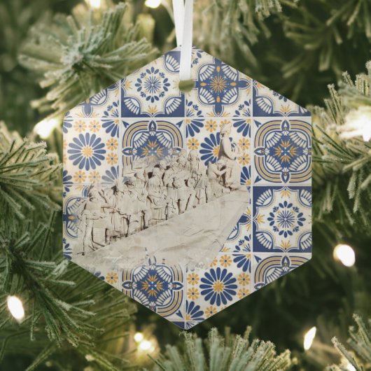 Portugese volkskunst glas ornament (Insitu)
