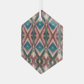Portugese volkskunst glas ornament (Voorkant links)