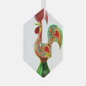 Portugese volkskunst glas ornament (Voorkant Rechts)