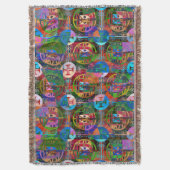 Portugese volkskunst Gooi Deken (Voorkant Verticaal)