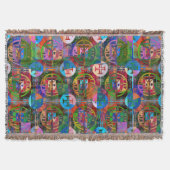 Portugese volkskunst Gooi Deken (Voorkant)