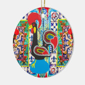 Portugese volkskunst keramisch ornament (Links)