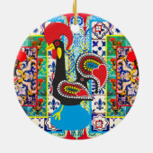 Portugese volkskunst keramisch ornament (Achterkant)