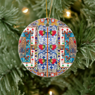 Portugese volkskunst keramisch ornament