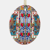 Portugese volkskunst keramisch ornament (Rechts)