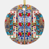 Portugese volkskunst keramisch ornament (Voorkant)