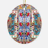 Portugese volkskunst keramisch ornament (Links)