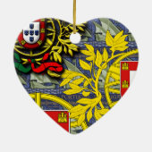 Portugese volkskunst keramisch ornament (Achterkant)