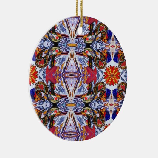 Portugese volkskunst keramisch ornament (Rechts)