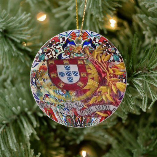 Portugese volkskunst keramisch ornament (Boom)