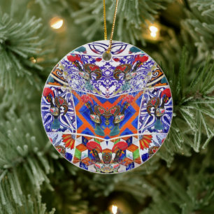 Portugese volkskunst keramisch ornament