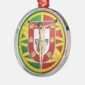 Portugese volkskunst keramische ornament (Links)