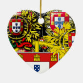 Portugese volkskunst keramische ornament (Achterkant)