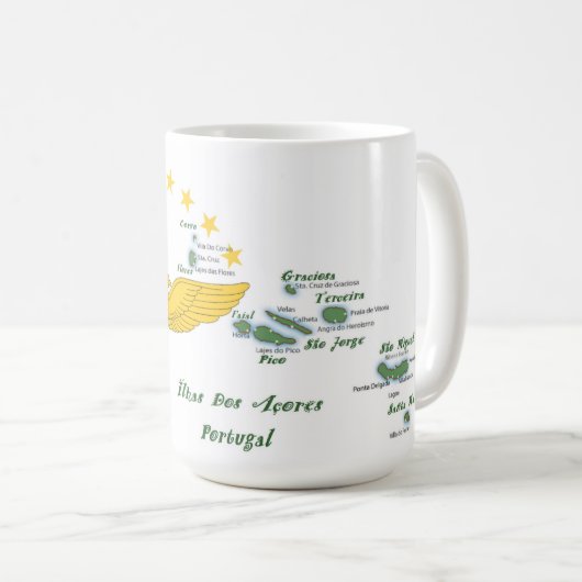 Portugese volkskunst koffiemok (Voorkant rechts)