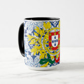 Portugese volkskunst mok (Voorkant links)